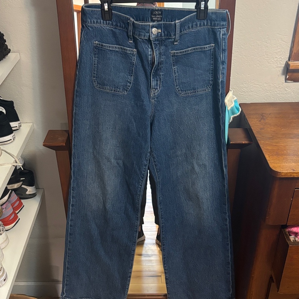 J. Crew Relaxed Fit Dark Blue Jeans